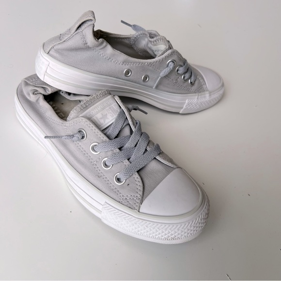 Converse All Star Shoreline Slip On Sneakers Gray Chuck Taylor Women ‘s Sz 6 - Picture 1 of 9